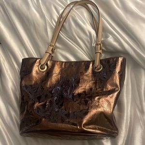 Micheal Kors metallic shopper
